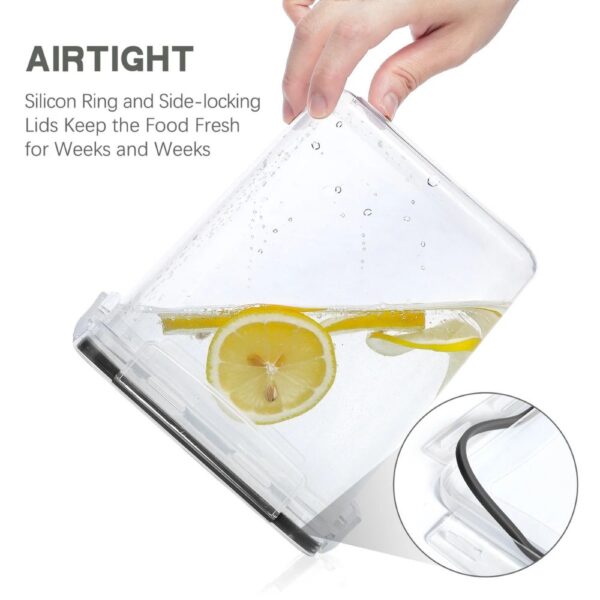 Airtight storage containers for flour and sugar - Image 3