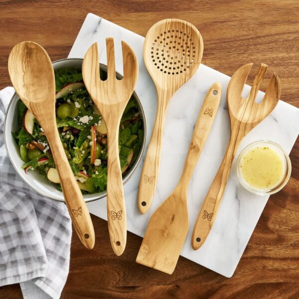 5-Piece Olivewood Utensil Set - Image 2
