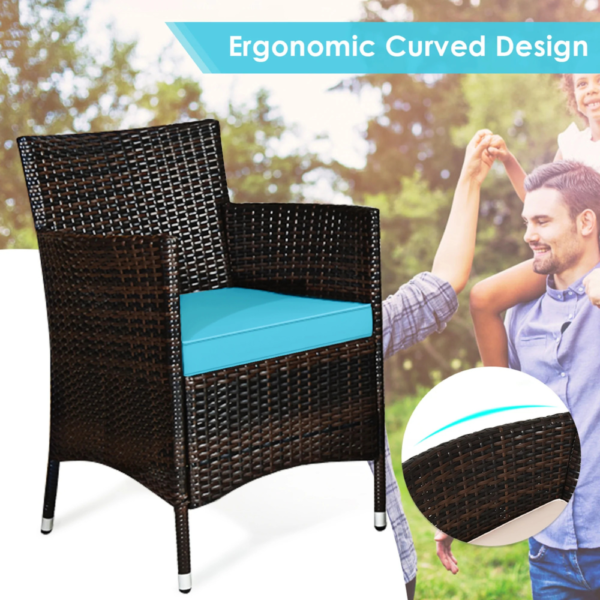 Stylish 4PCS Outdoor Patio Rattan Set - Image 5