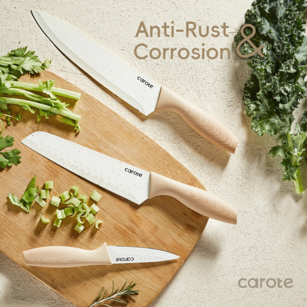 12Pcs Kitchen Knife Set, Ceramic & Stainless Steel - Image 5