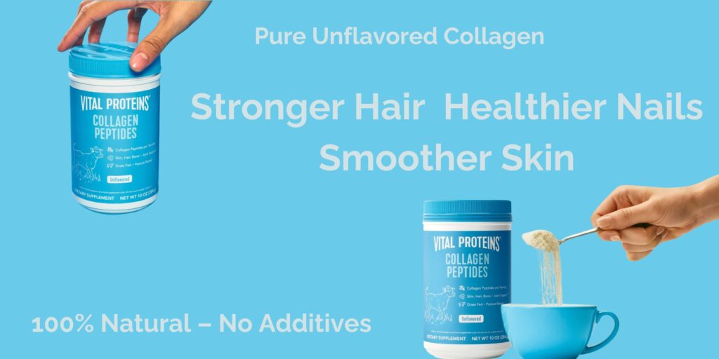 "Walmart Collagen Peptides powder for hair, skin, and nails