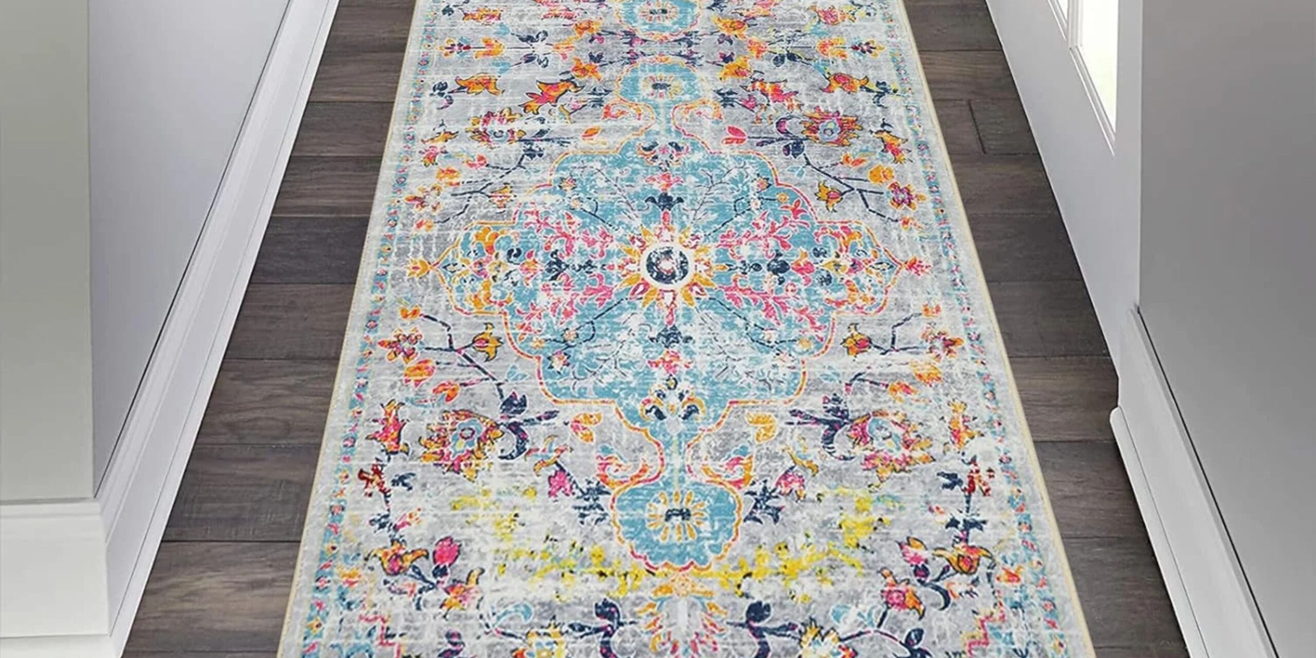 2x6 vintage runner rug in hallway decor