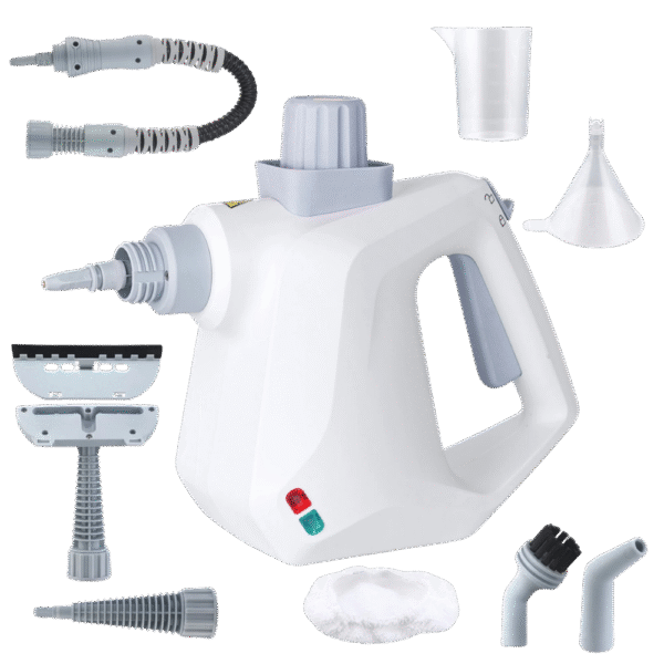 Handheld Steam Cleaner cleaning kitchen tiles