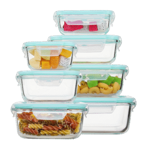 et of glass food storage containers for kitchen organization