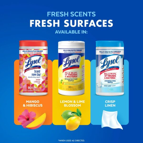 Lysol Disinfecting Wipes 3-Pack product image