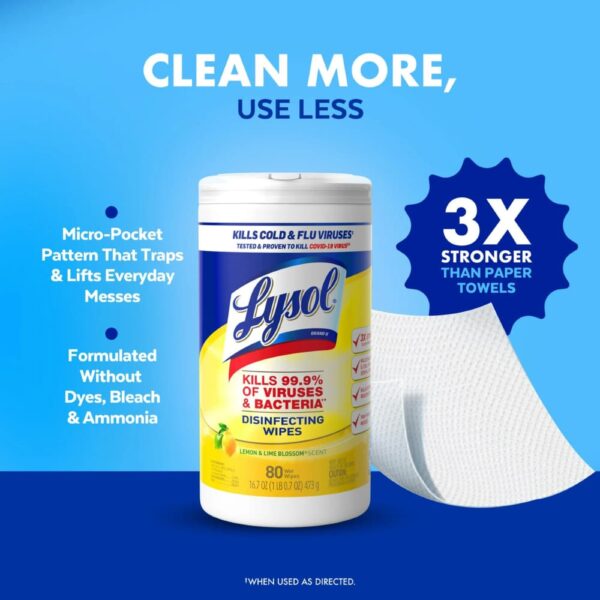 Lysol Disinfecting Wipes 3-Pack product image