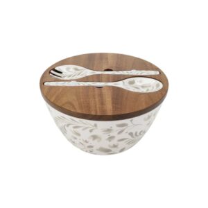 Better Homes & Gardens dinnerware set – Elegant bamboo melamine and acacia wood set for entertaining and everyday use.