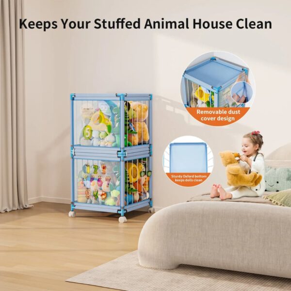 Durable Stuffed Animal Storage Organizer for Nursery – Plush Toy Organizer