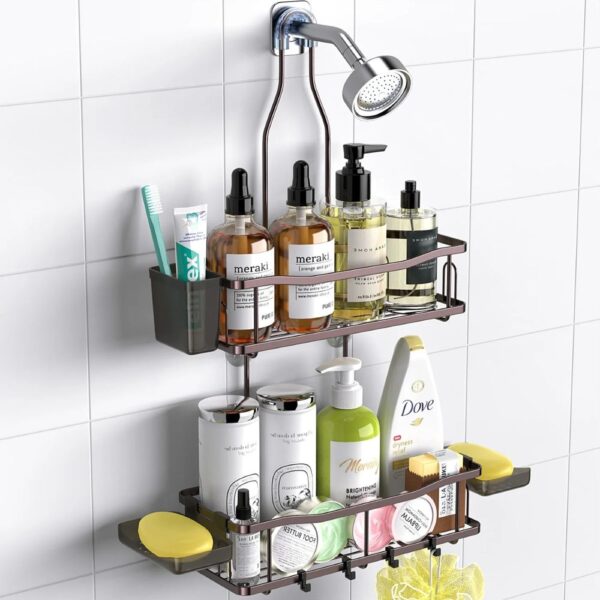 Shop Walmart USA – Hanging Shower Caddy with Rustproof Design and Soap Holder