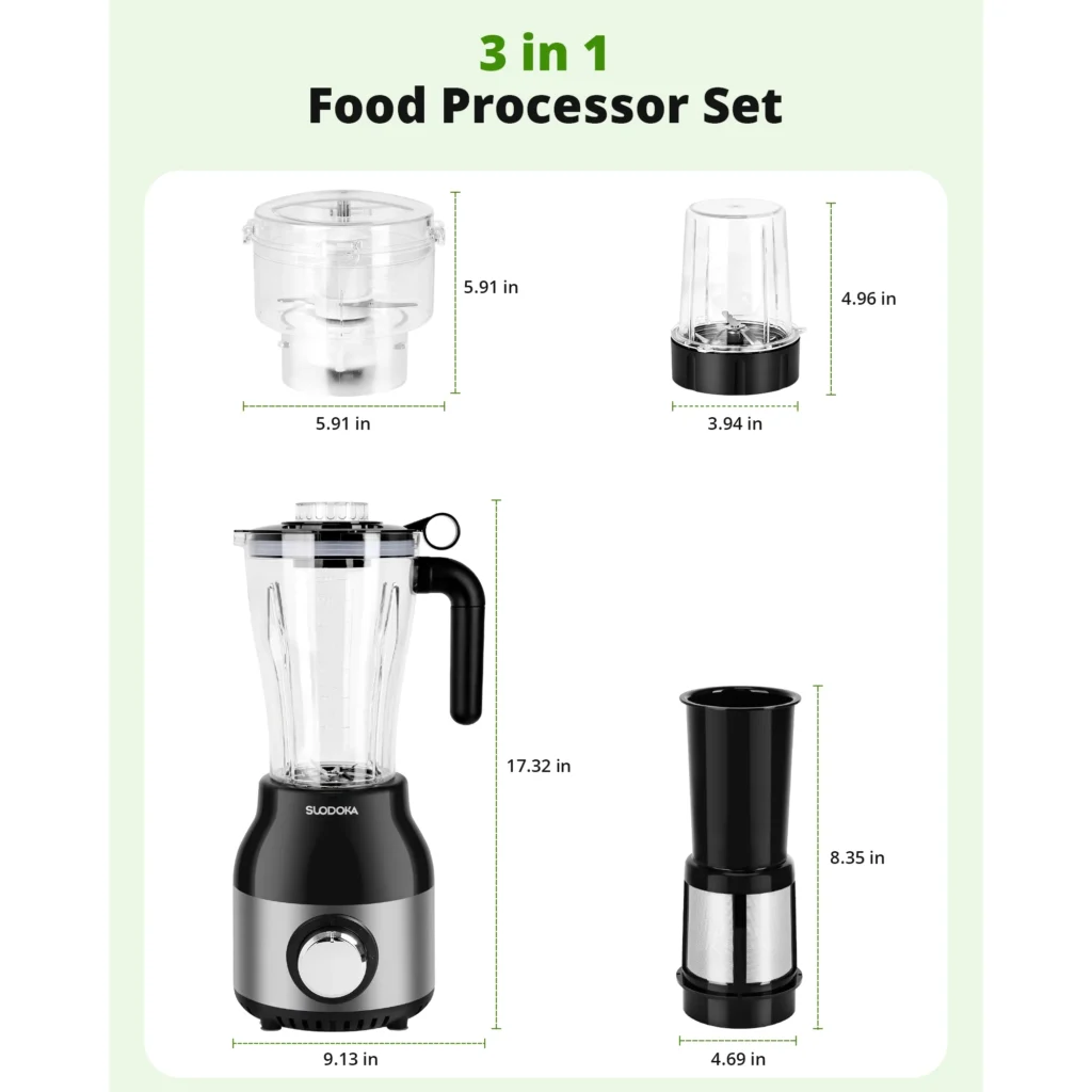 Best kitchen blender under $100 Dallas Phoenix Atlanta 2025 - SUDOOKA 4-in-1 countertop blender