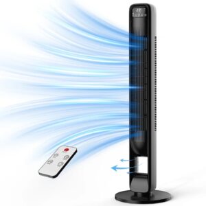best bladeless tower fan USA in modern bedroom